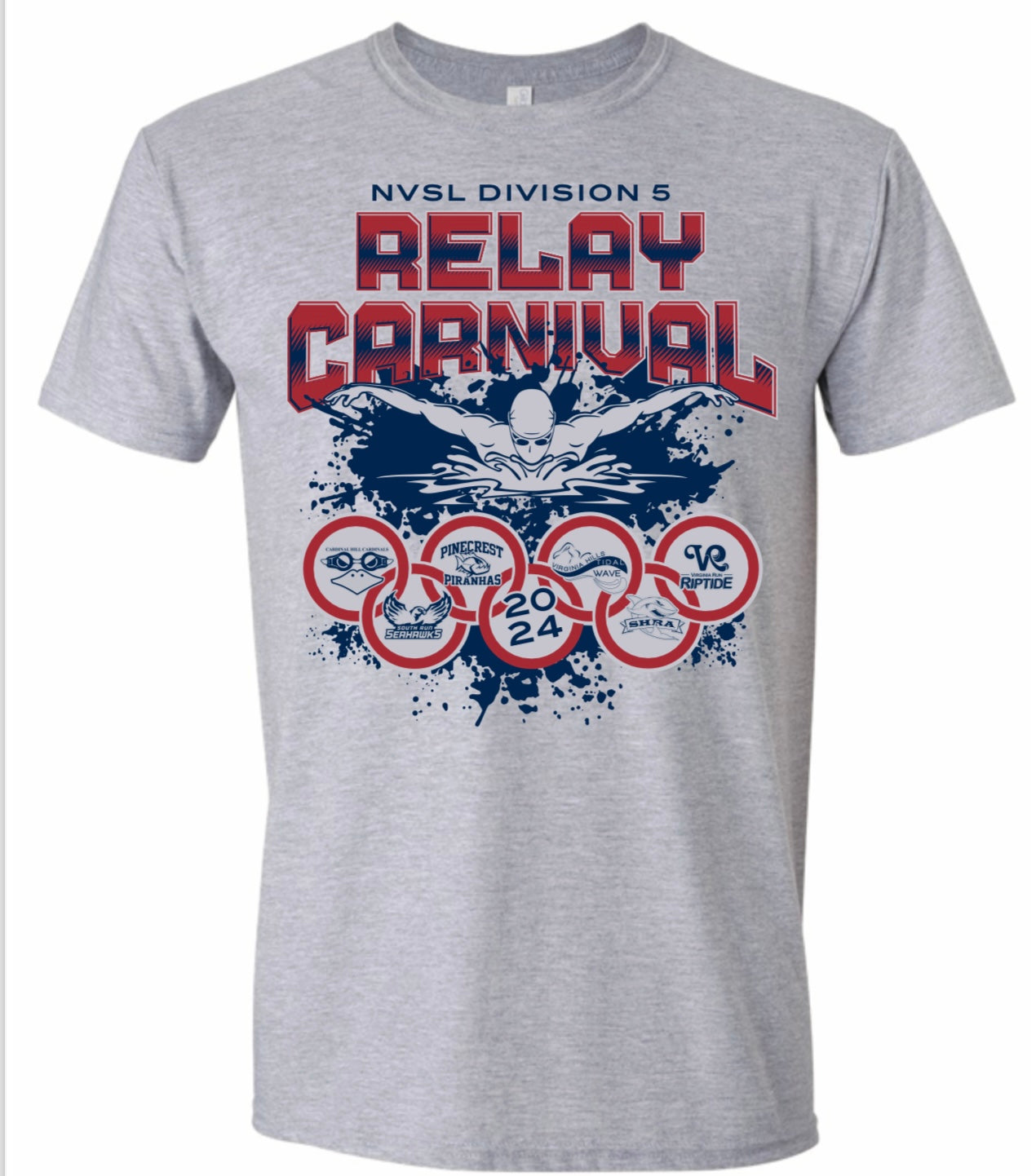 2024 NVSL Division 5 Relay Carnival T-shirt